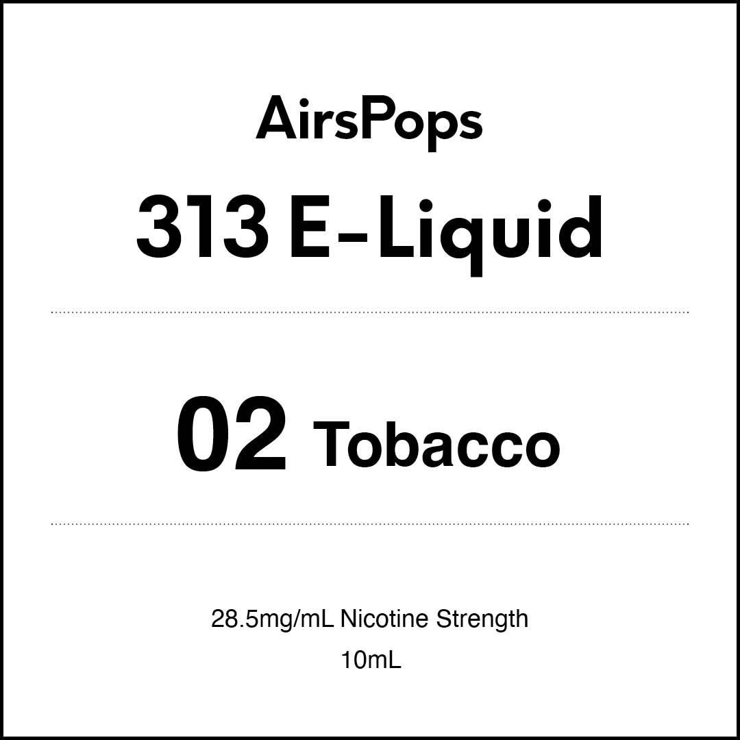 AirsPops 10ml 313 E-liquid - No.2 Tobacco AIRSCREAM