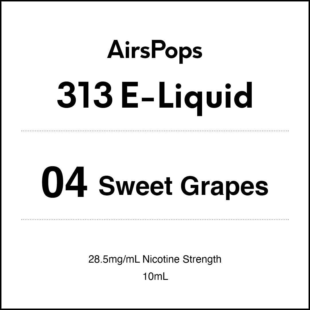 AirsPops 10ml 313 - E-liquid No.4 Sweet Grape 10ML AIRSCREAM