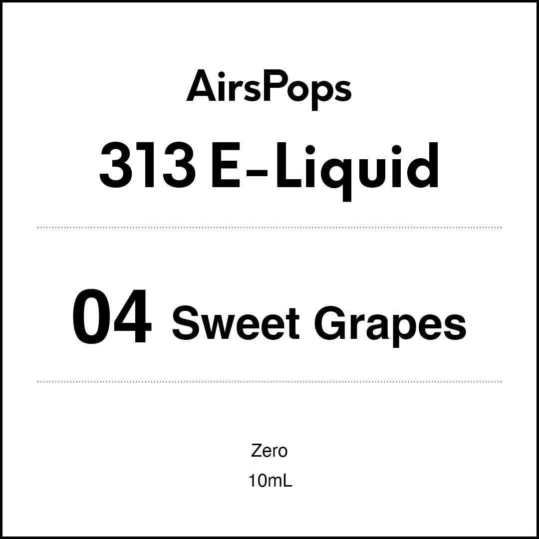 AirsPops 10ml 313 - E-liquid No.4 Sweet Grape 10ML AIRSCREAM