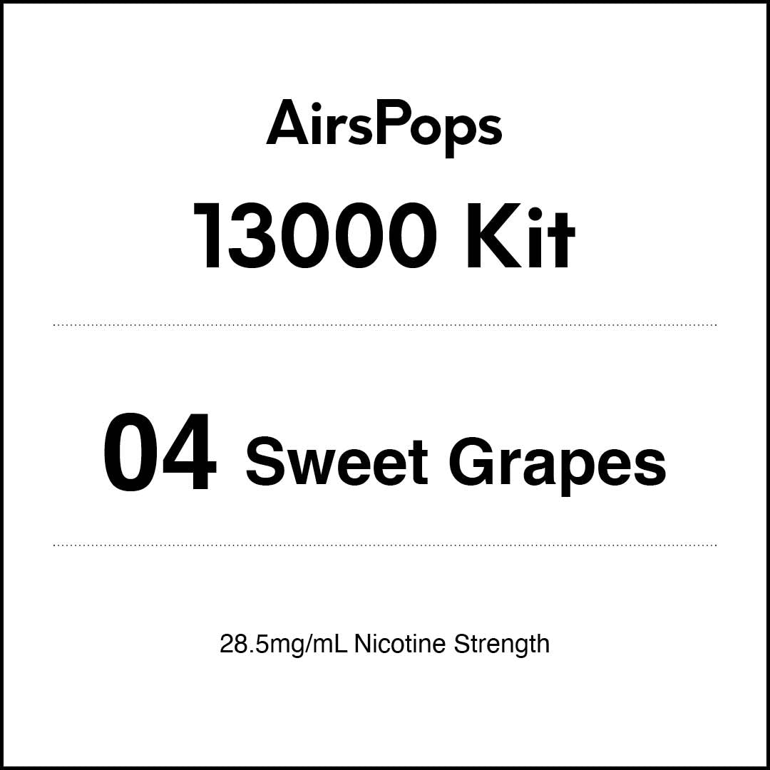 VapeTrend NZ's AirsPops 13000 Kit 04 Sweet Grapes