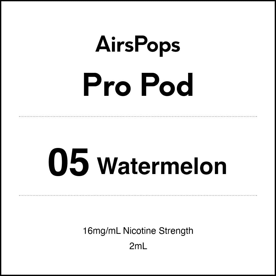 No. 05 Watermelon - AIRSCREAM AirsPops Pro 2ml Pods