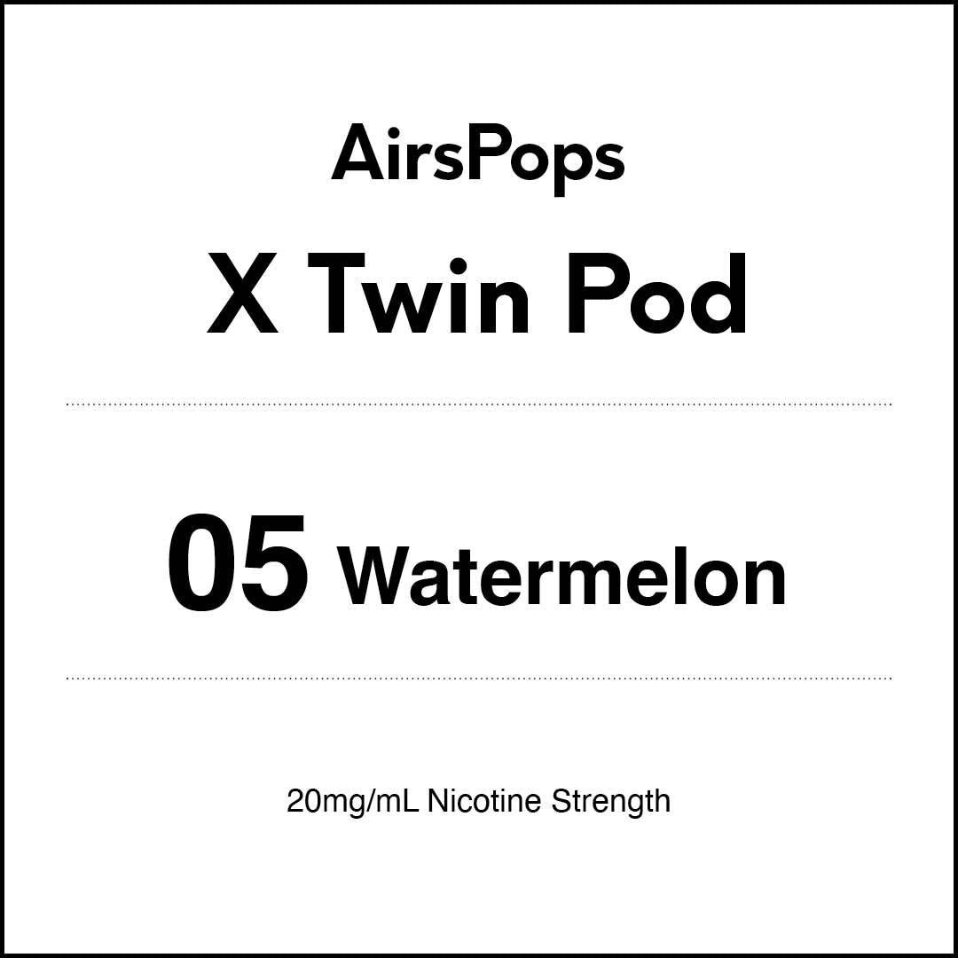 AIRSCREAM AirsPops X Twin Pod - 05 Watermelon 3000 Puffs 5ml