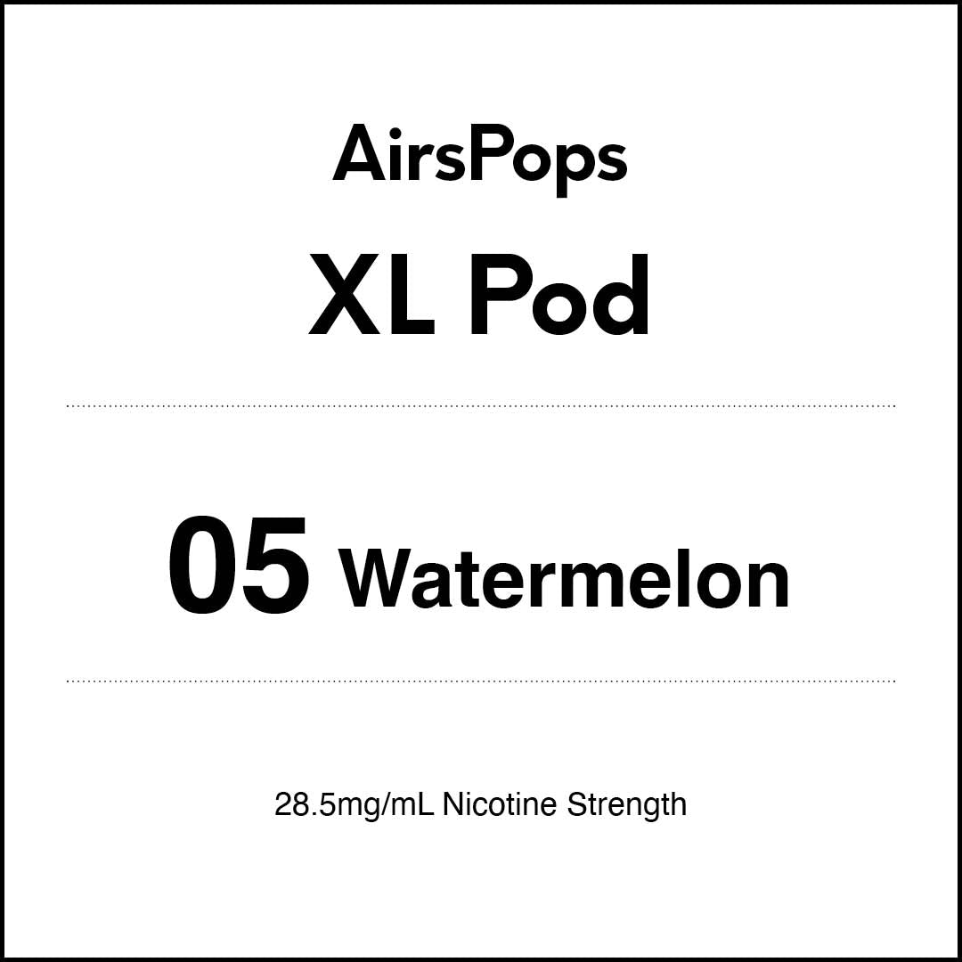 VapeTrend NZ's AirsPops XL Pod 05 Watermelon
