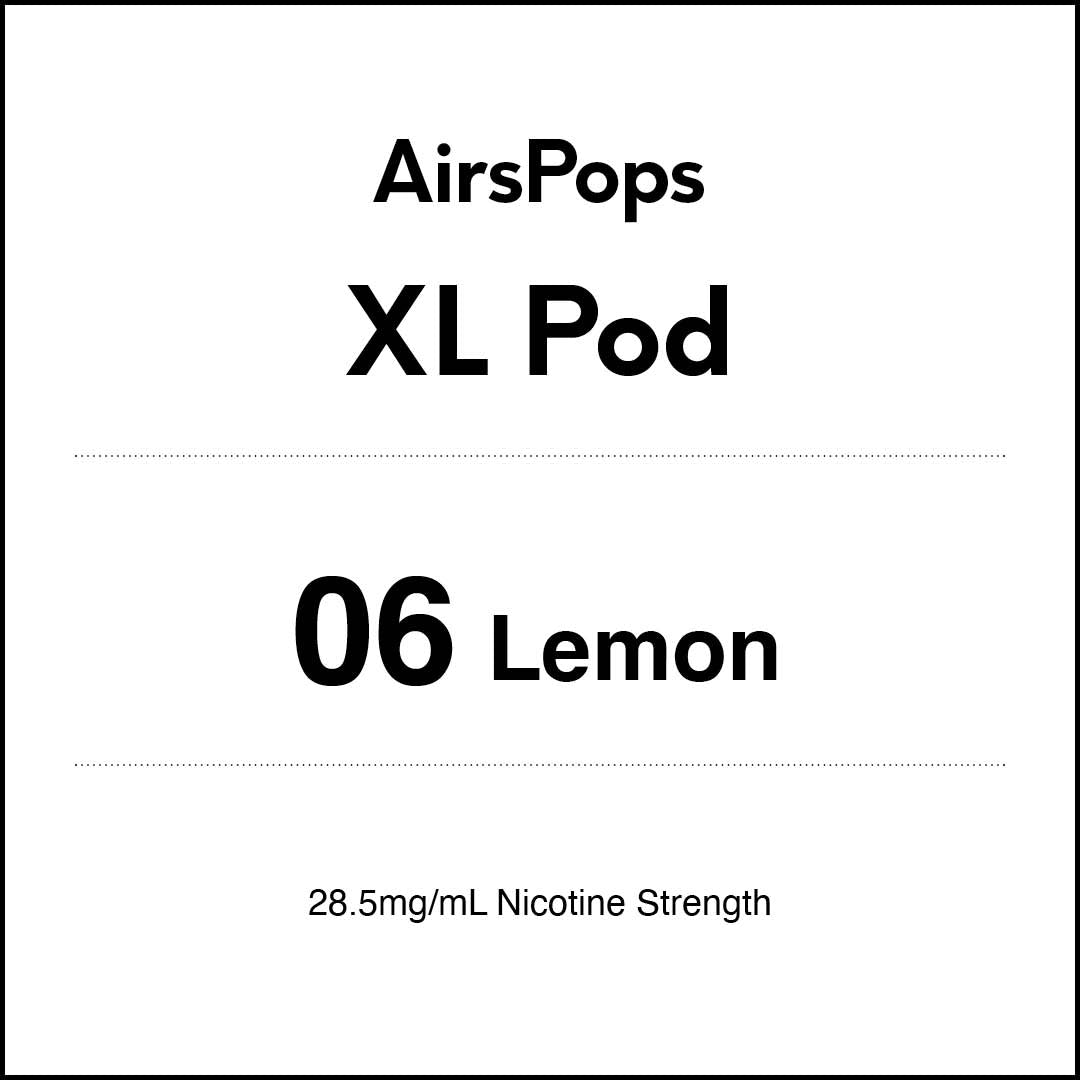 VapeTrend NZ's AirsPops XL Pod 06 Lemon