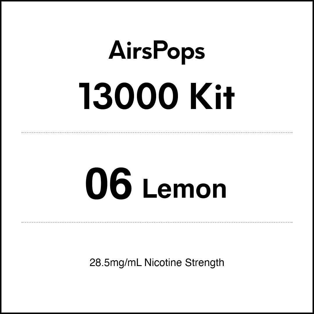 VapeTrend NZ's AirsPops 13000 Kit 06 Lemon