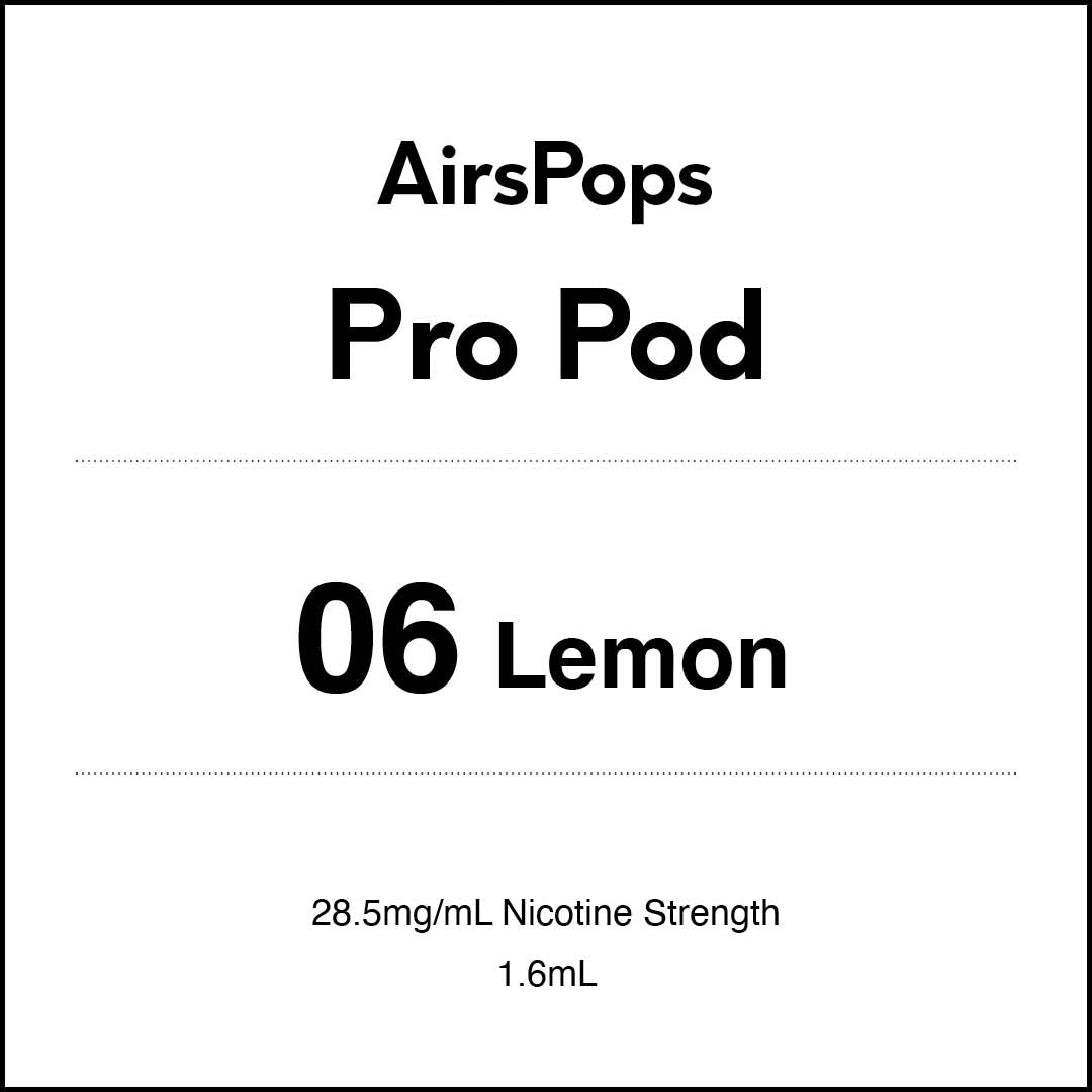 No. 06 Lemon - AIRSCREAM AirsPops 2 Pods 1.6ML