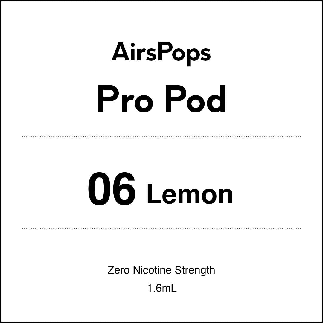 No. 06 Lemon - AIRSCREAM AirsPops 2 Pods 1.6ML
