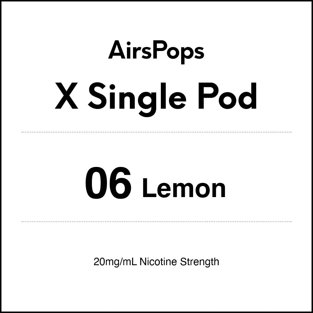 AIRSCREAM AirsPops X Single Pod - 06 Lemon 3000 Puffs 5ml