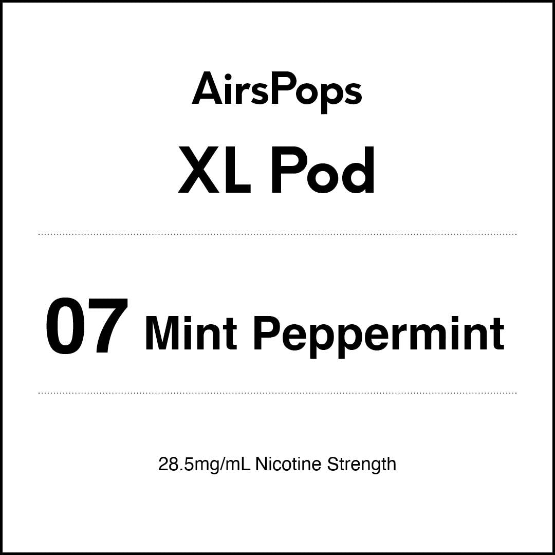 VapeTrend NZ's AirsPops XL Pod 07 Mint Peppermint