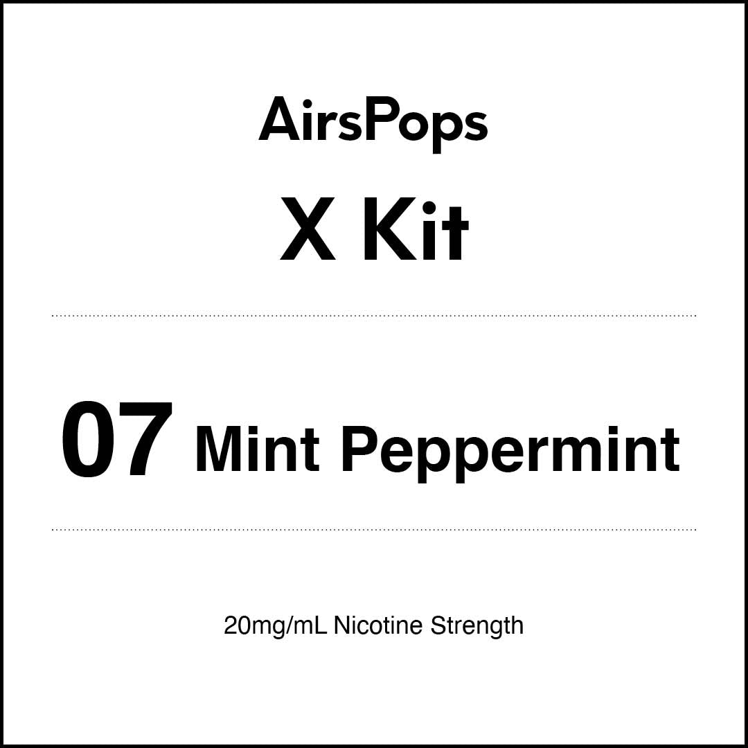 AIRSCREAM AirsPops X - 07 Mint Peppermint Kit 5ml (3000 Puffs)