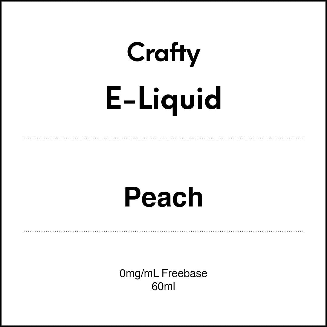 CRAFTY E-LIQUID - Peach 60ml