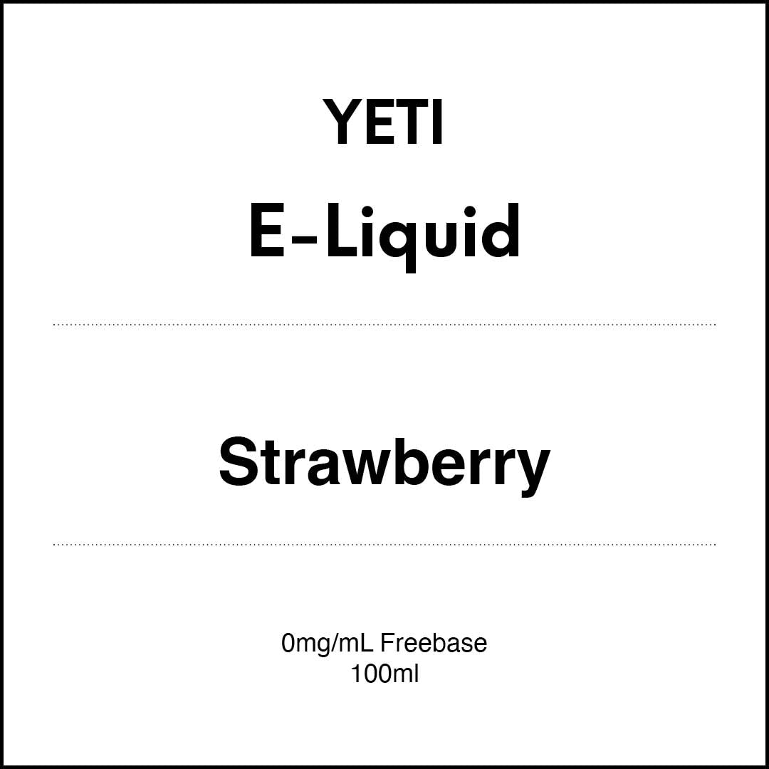 YETI E-LIQUID - Strawberry 100ml