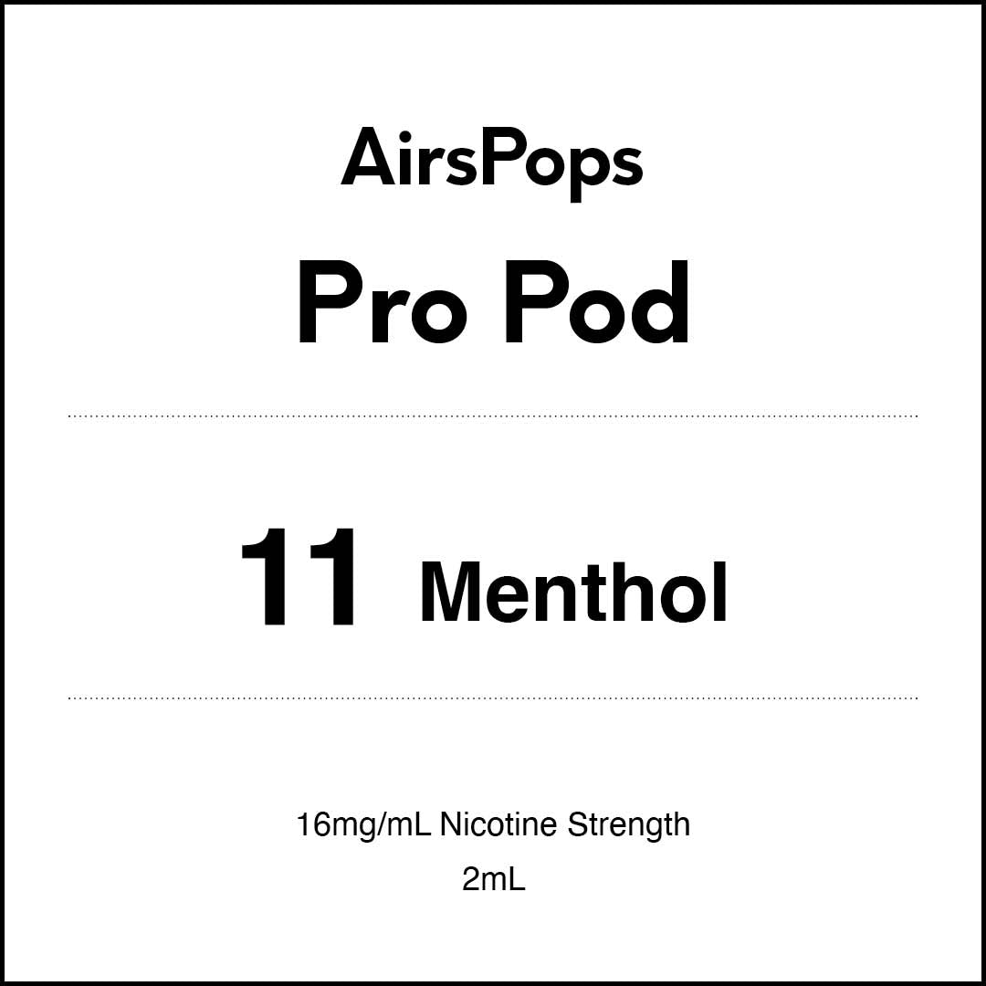 No. 11 Menthol AIRSCREAM AirsPops Pro 2ml Pods