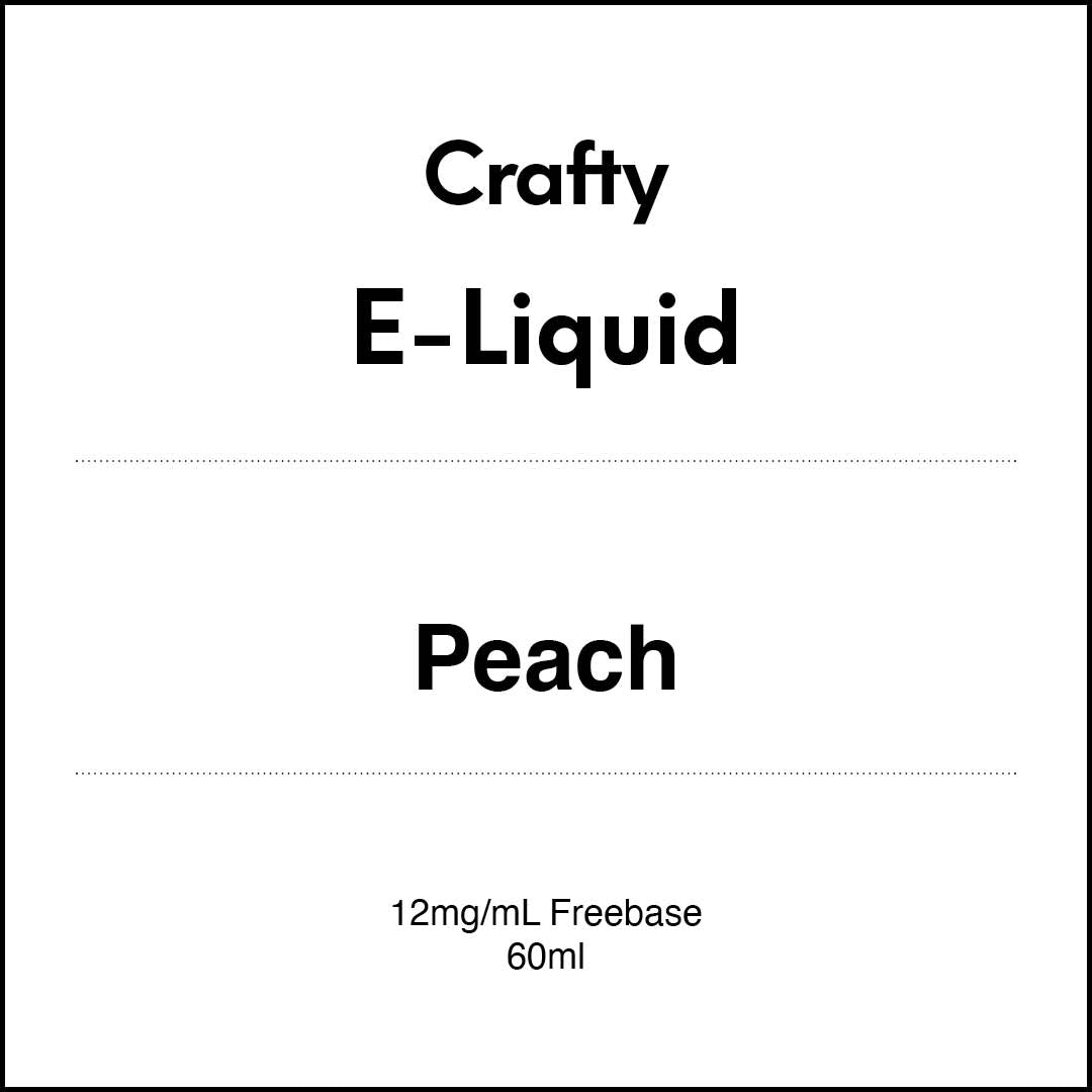 CRAFTY E-LIQUID - Peach 60ml