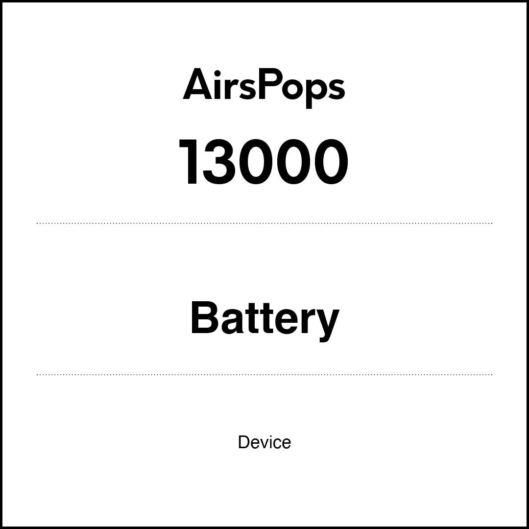 VapeTrend NZ's AirsPops 13000 Battery