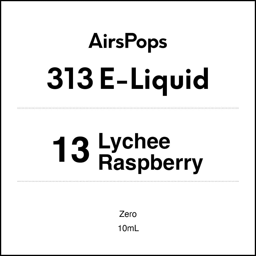AirsPops 10ml 313 E-liquid - No.13 Lychee Raspberries AIRSCREAM