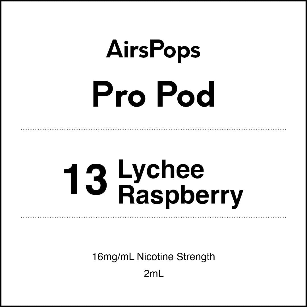 No.13 Lychee Raspberries - AIRSCREAM AirsPops Pro 2ml Pods