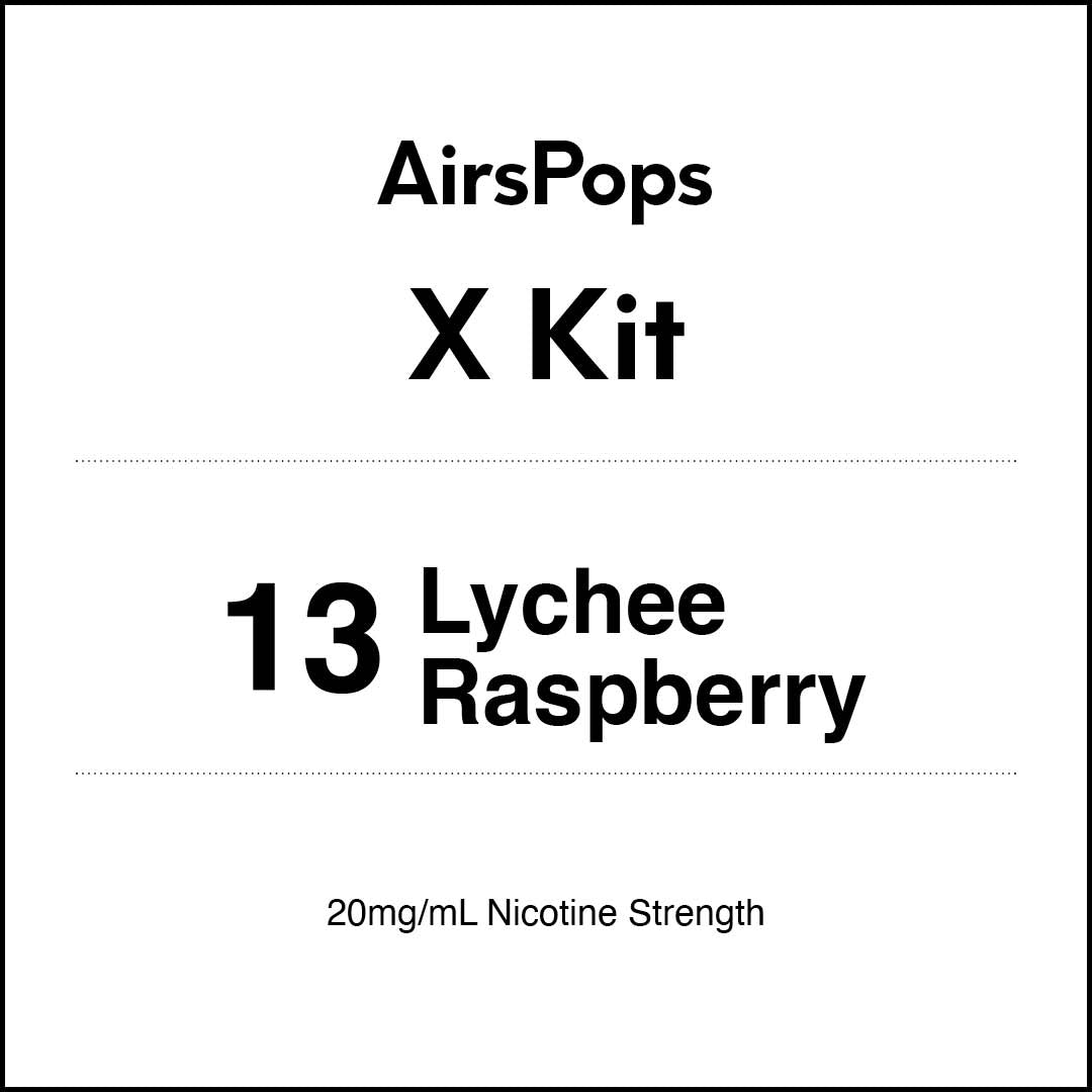 AIRSCREAM AirsPops X - 13 Lychee Raspberries Kit 5ml (3000 Puffs)