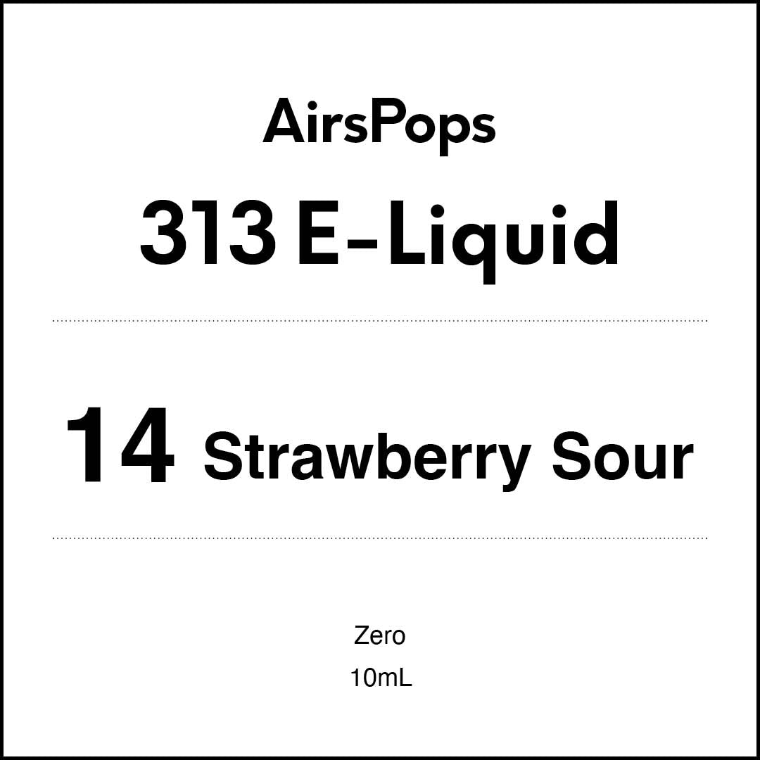 AirsPops 10ml 313 E-liquid - No.14 - Strawberry - Sour AIRSCREAM