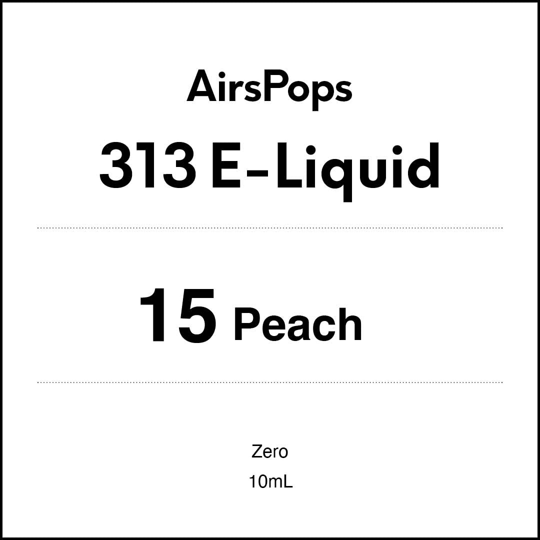 AirsPops 10ml 313 E-liquid - No.15 Peach AIRSCREAM