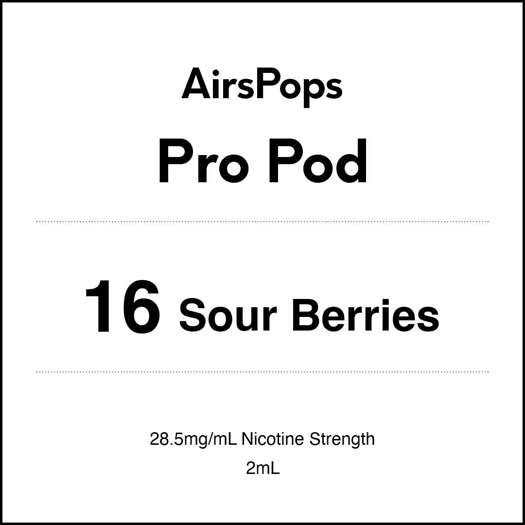 No.16 Sour Berries AIRSCREAM AirsPops Pro 2ml Pods