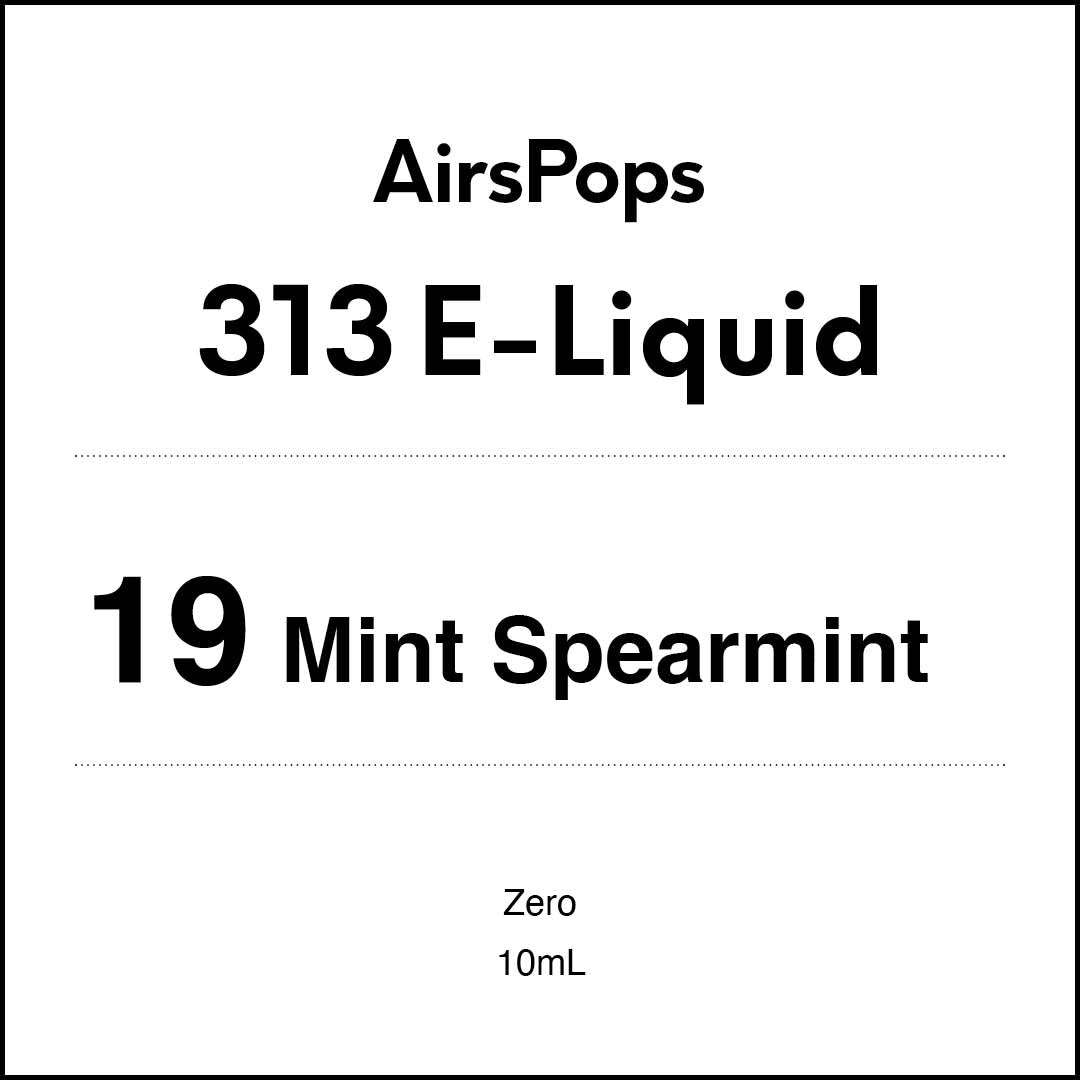 AirsPops 10ml 313 E-liquid - No.19 Mint Spearmint AIRSCREAM
