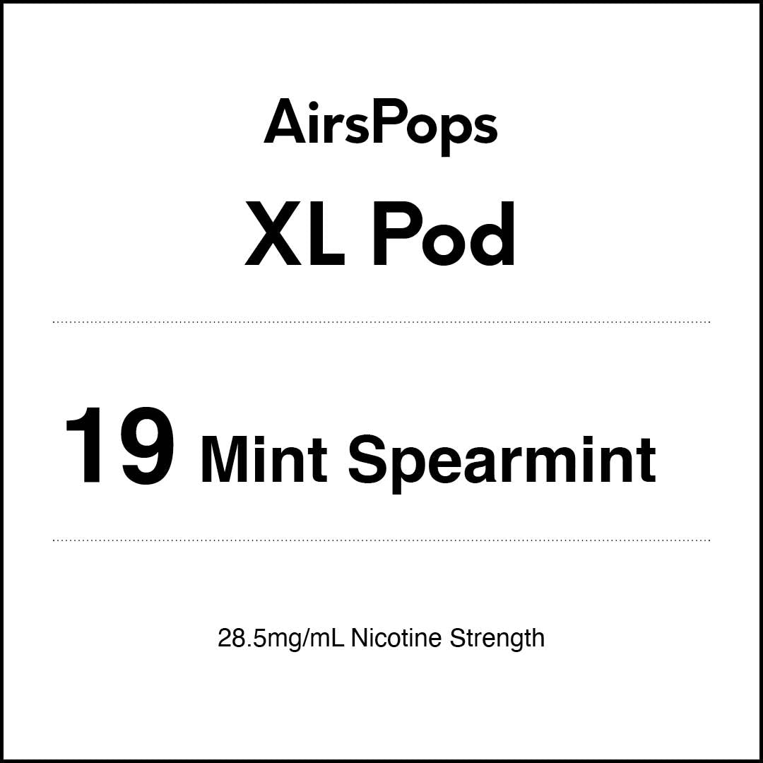 VapeTrend NZ's AirsPops XL Pod 19 Mint Spearmint
