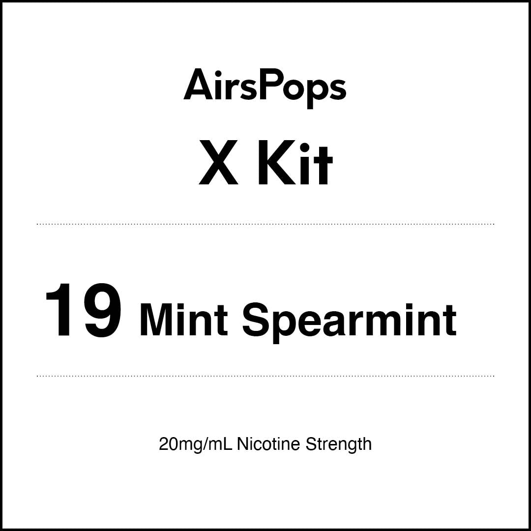 AIRSCREAM AirsPops X - 19 Mint Spearmint Kit 5ml (3000 Puffs)