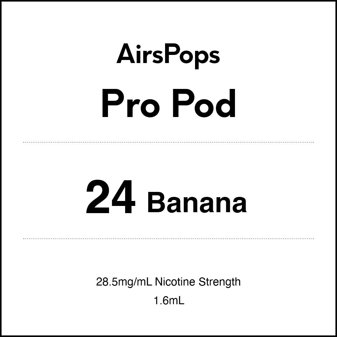 No.24 Banana - AIRSCREAM AirsPops 2 Pods 1.6ML