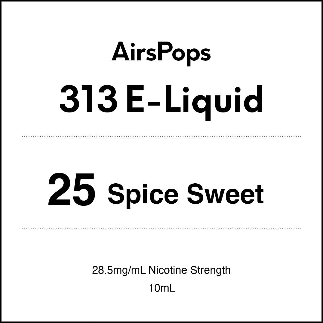 AirsPops 10ml 313 E-liquid -  No.25 Spice Sweet AIRSCREAM