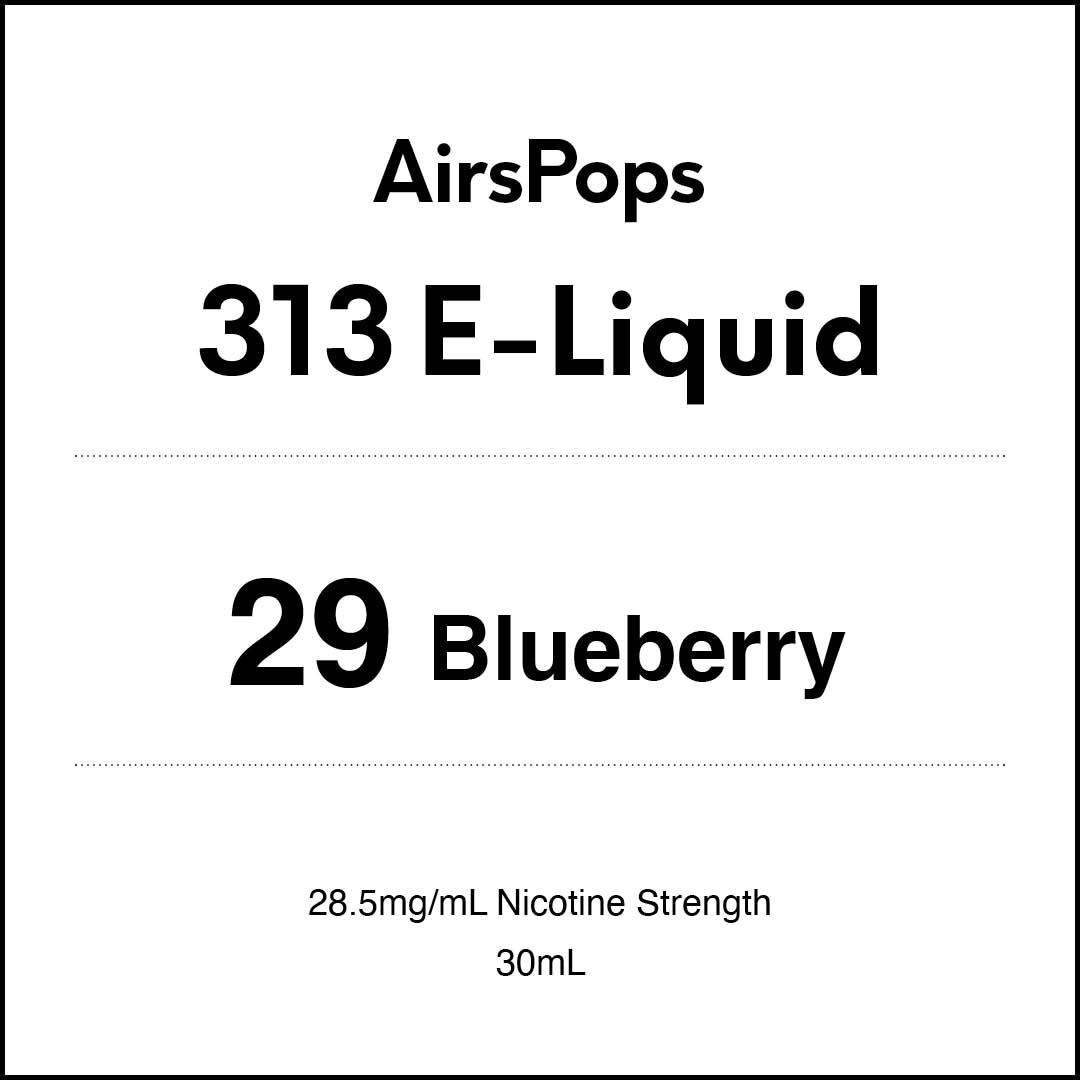 VapeTrend NZ's AirsPops 313 E-Liquid 29 Blueberry  30ml