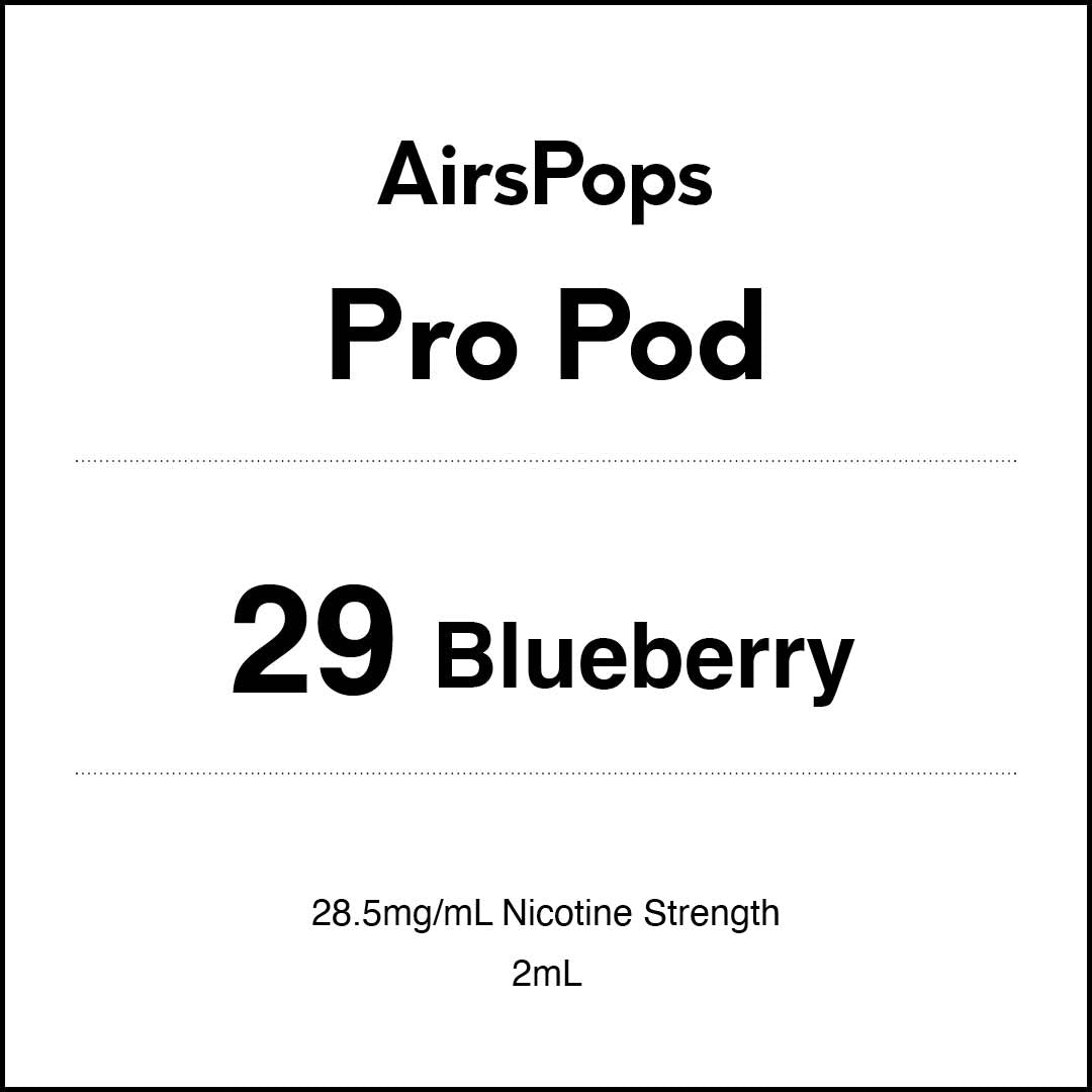 No.29 Blueberry - AIRSCREAM AirsPops Pro 2ml Pods
