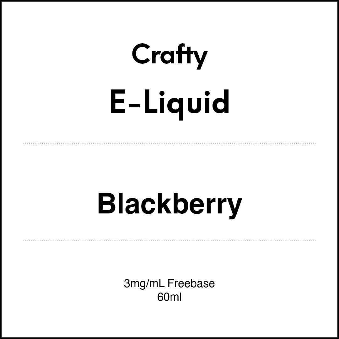 CRAFTY E-LIQUID -Blackberry(Prev. Black Currant) 60ml