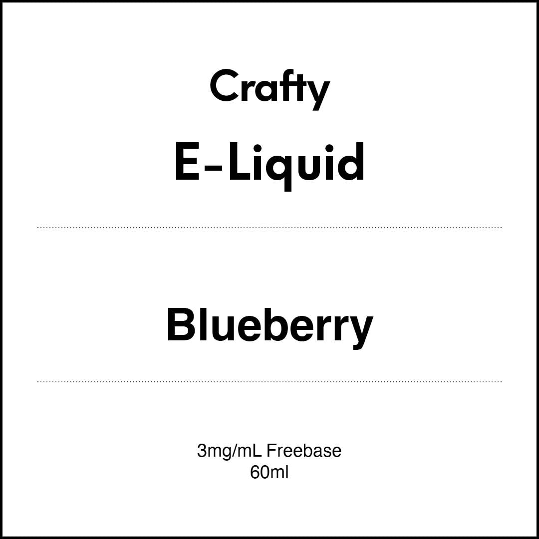 CRAFTY E-LIQUID - Blueberry 60ml