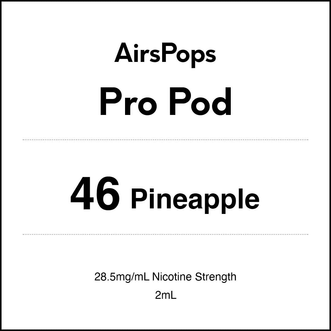 No.46 Pineapple - AIRSCREAM AirsPops Pro 2ml Pods