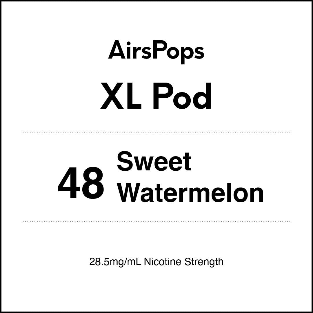 VapeTrend NZ's AirsPops XL Pod 48 Sweet Watermelon