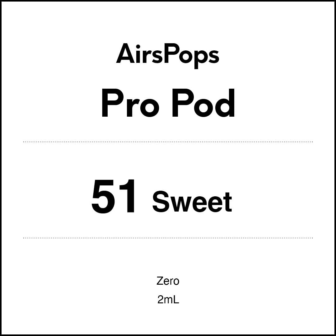 No.51 Sweet - AIRSCREAM AirsPops Pro 2ml Pods