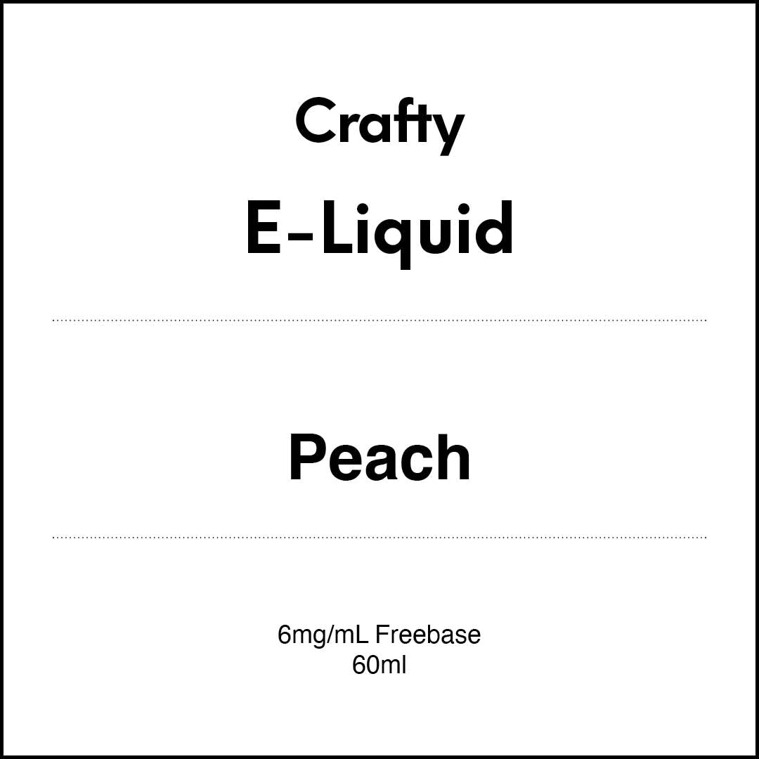 CRAFTY E-LIQUID - Peach 60ml