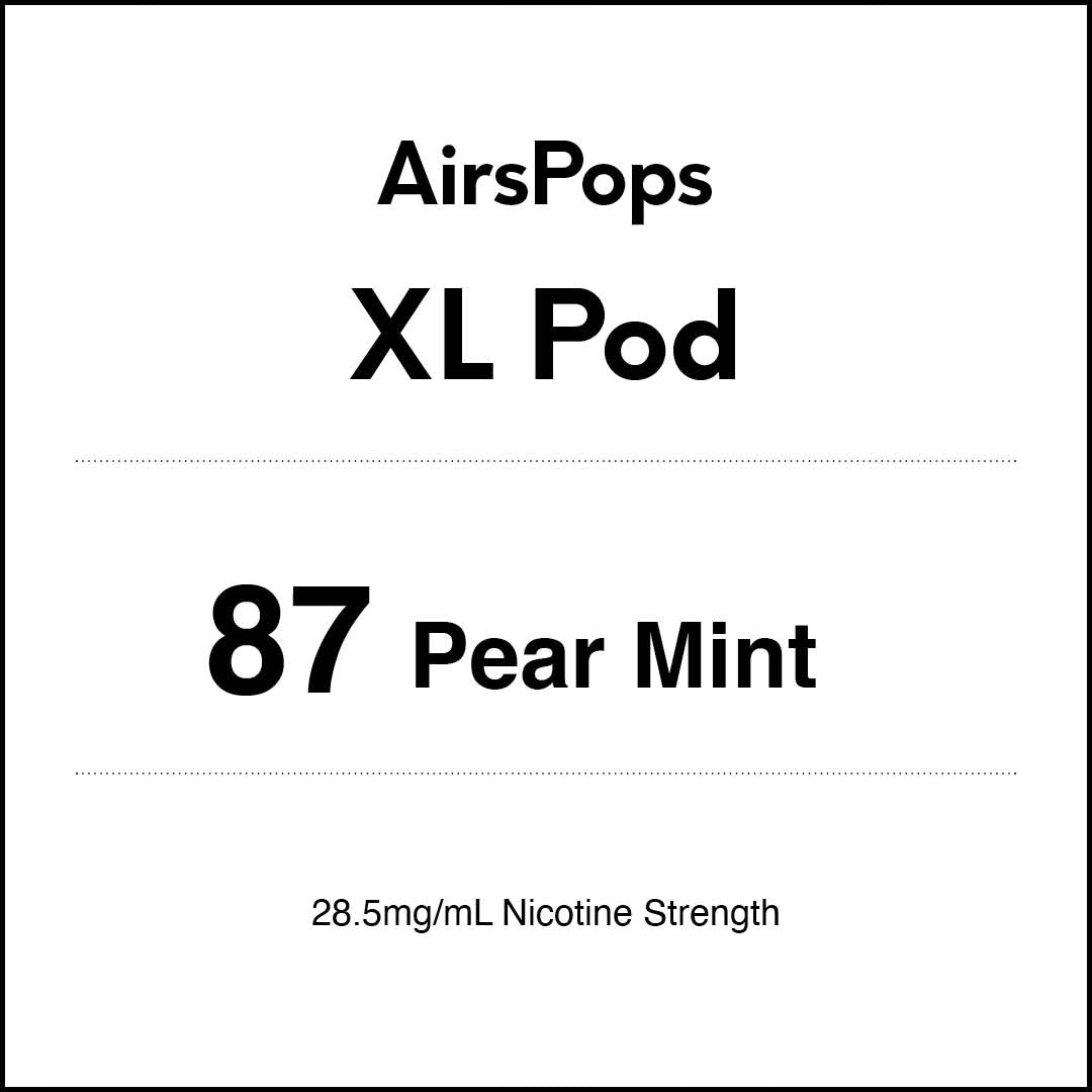 VapeTrend NZ's AirsPops XL Pod 87 Pear Mint