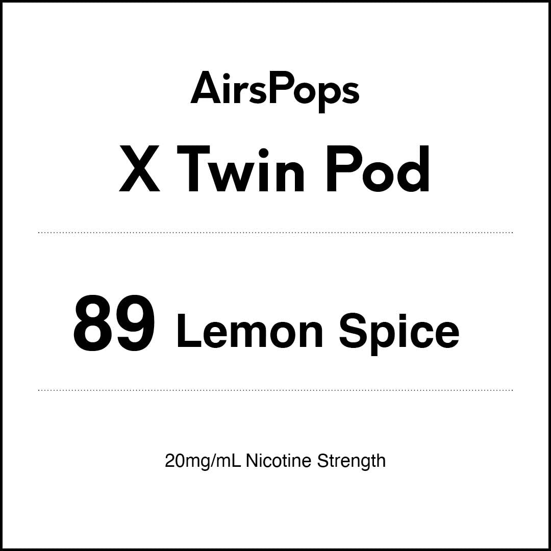 AIRSCREAM AirsPops X Twin Pod - 89 Lemon Spice 3000 Puffs 5ml