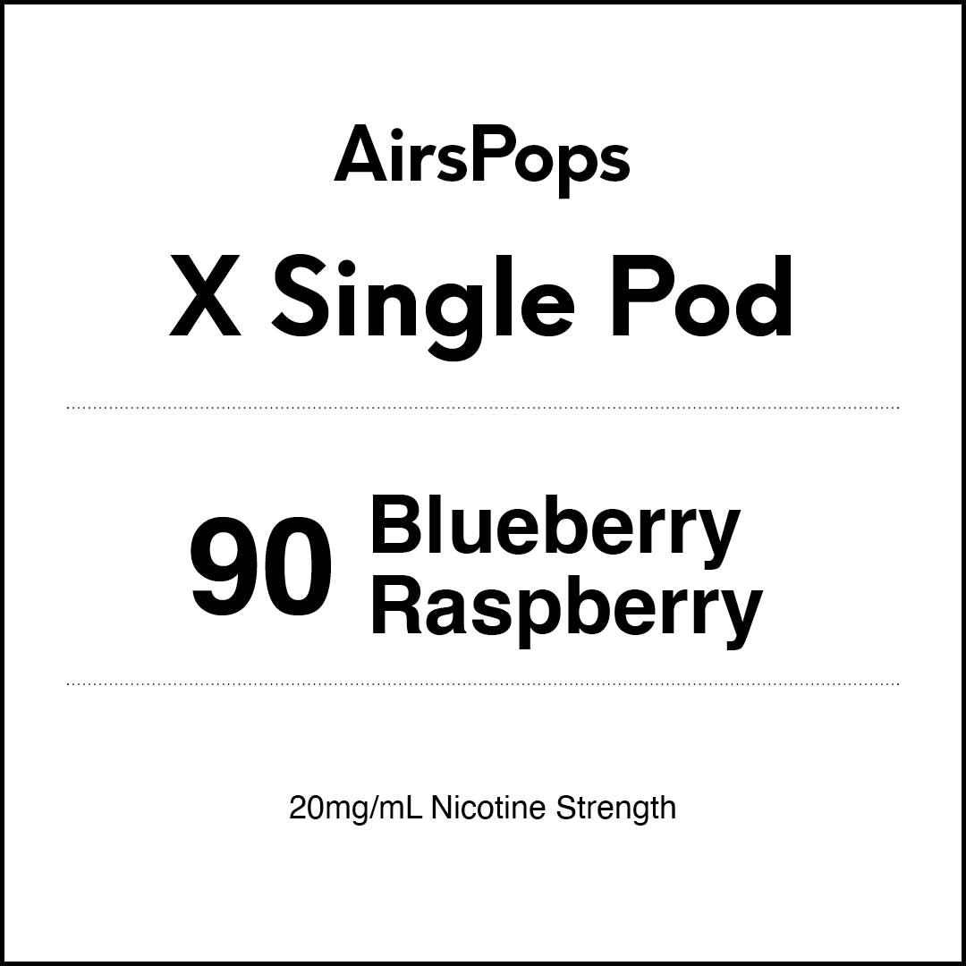 AIRSCREAM AirsPops X Single Pod - 90 Blueberry Raspberry 3000 Puffs 5ml