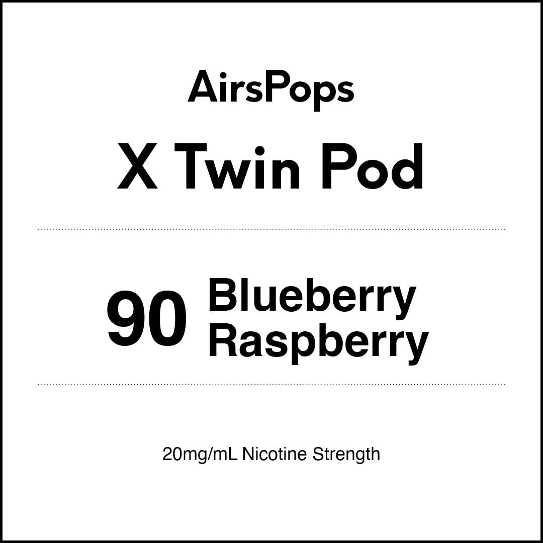 AIRSCREAM AirsPops X Twin Pod - 90 Blueberry Raspberry 3000 Puffs 5ml