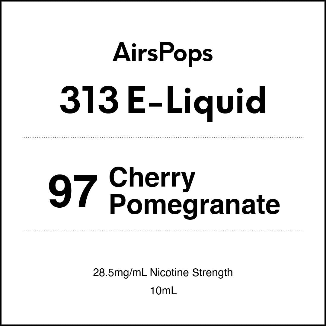 VapeTrend NZ's AirsPops 313 E-Liquid 97 Cherry Pomegranate 10ml