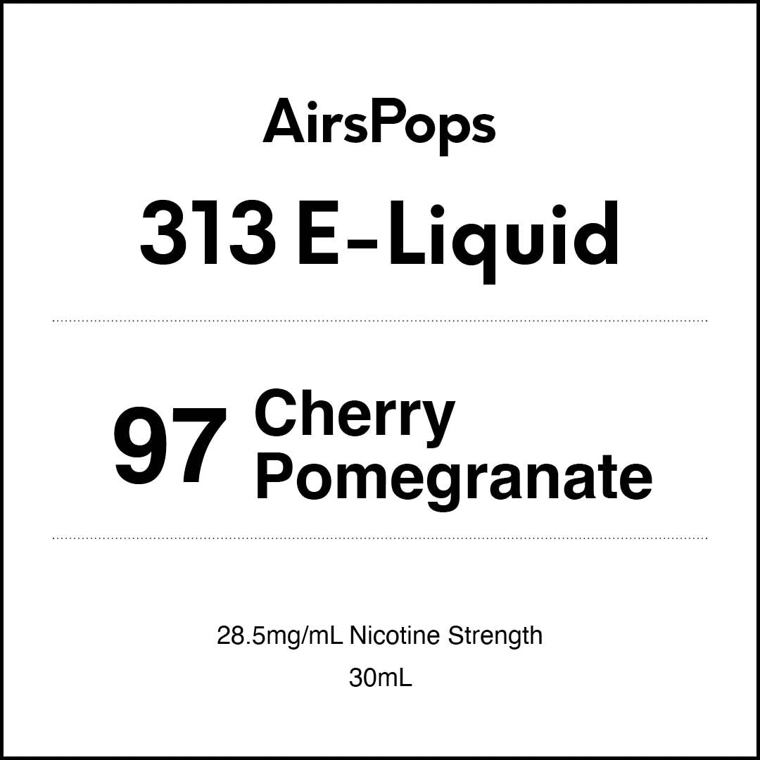 VapeTrend NZ's AirsPops 313 E-Liquid 97 Cherry Pomegranate 30ml