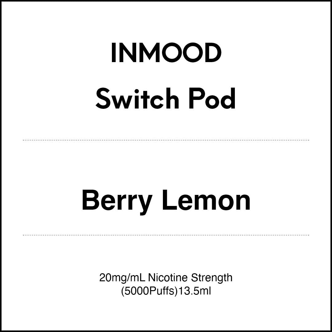 Inmood SWITCH Prefilled Pod - Berry Lemon(Prev. Pink Lemonade) 13.5ml (5000 PUFFS)