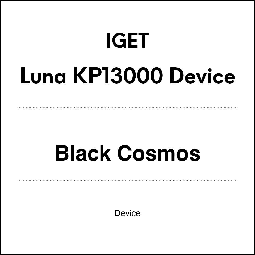 VapeTrend NZ's IGET Luna KP13000 Device - Black Cosmos