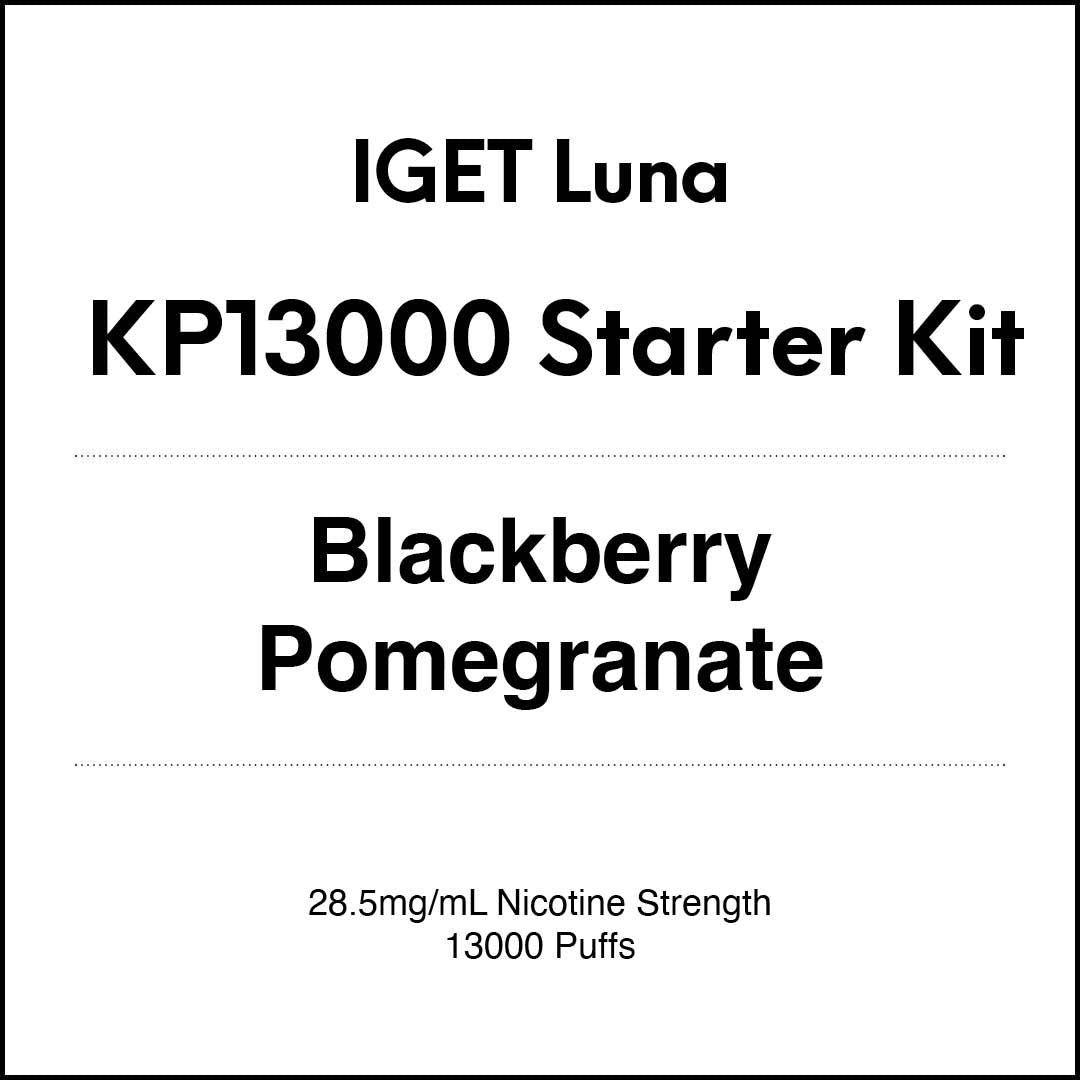IGET Luna KP13000 Starter Kit - Blackberry Pomegranate (13000 Puffs) in VapeTrend NZ