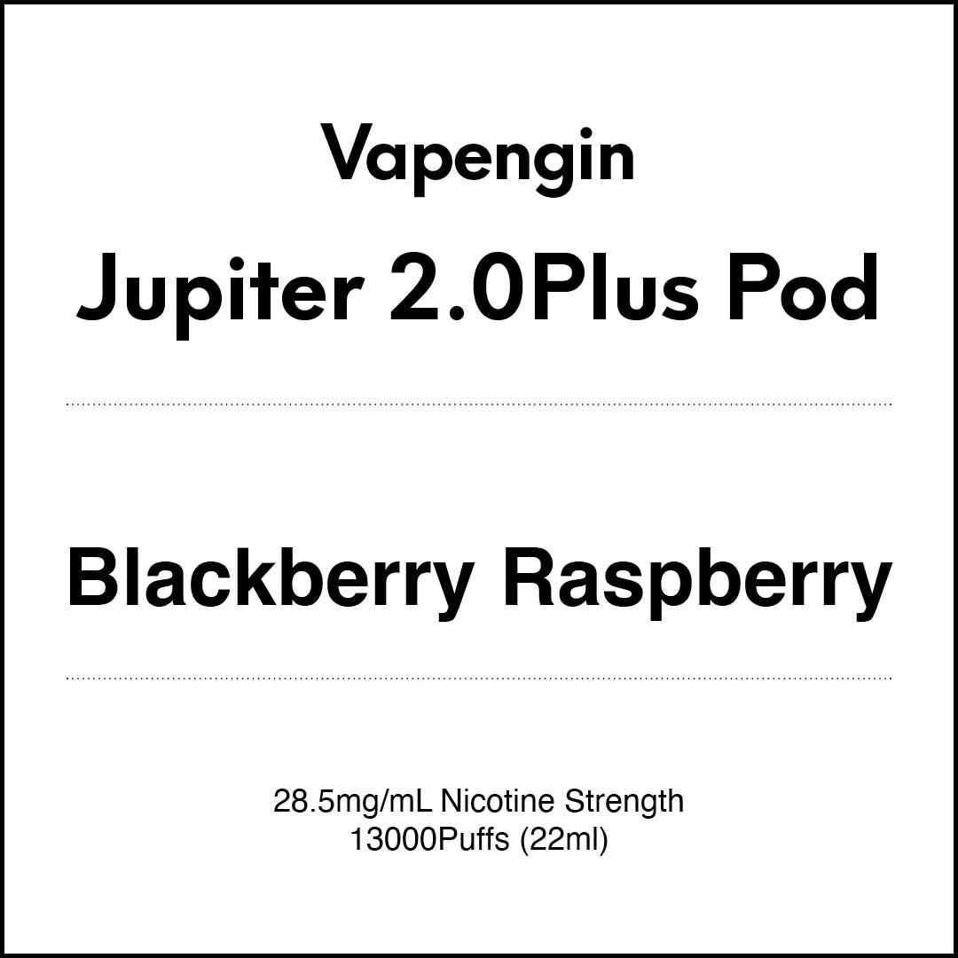 Vapengin Jupiter 2.0 Pod System (Child Lock) 13000 Puff POD - Blackberry Raspberry