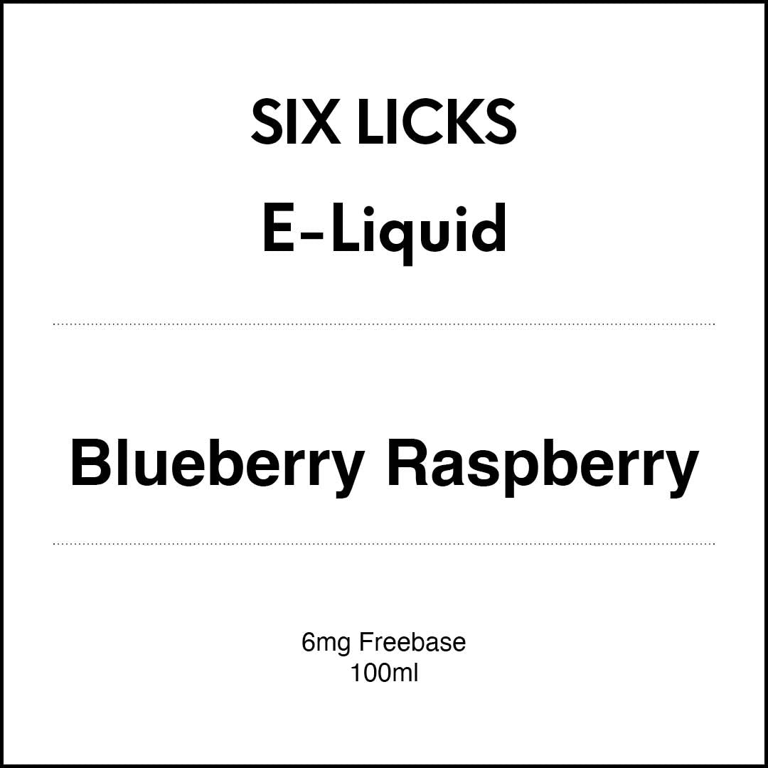 SIX LICKS E-LIQUID - Blueberry Raspberry 100ml