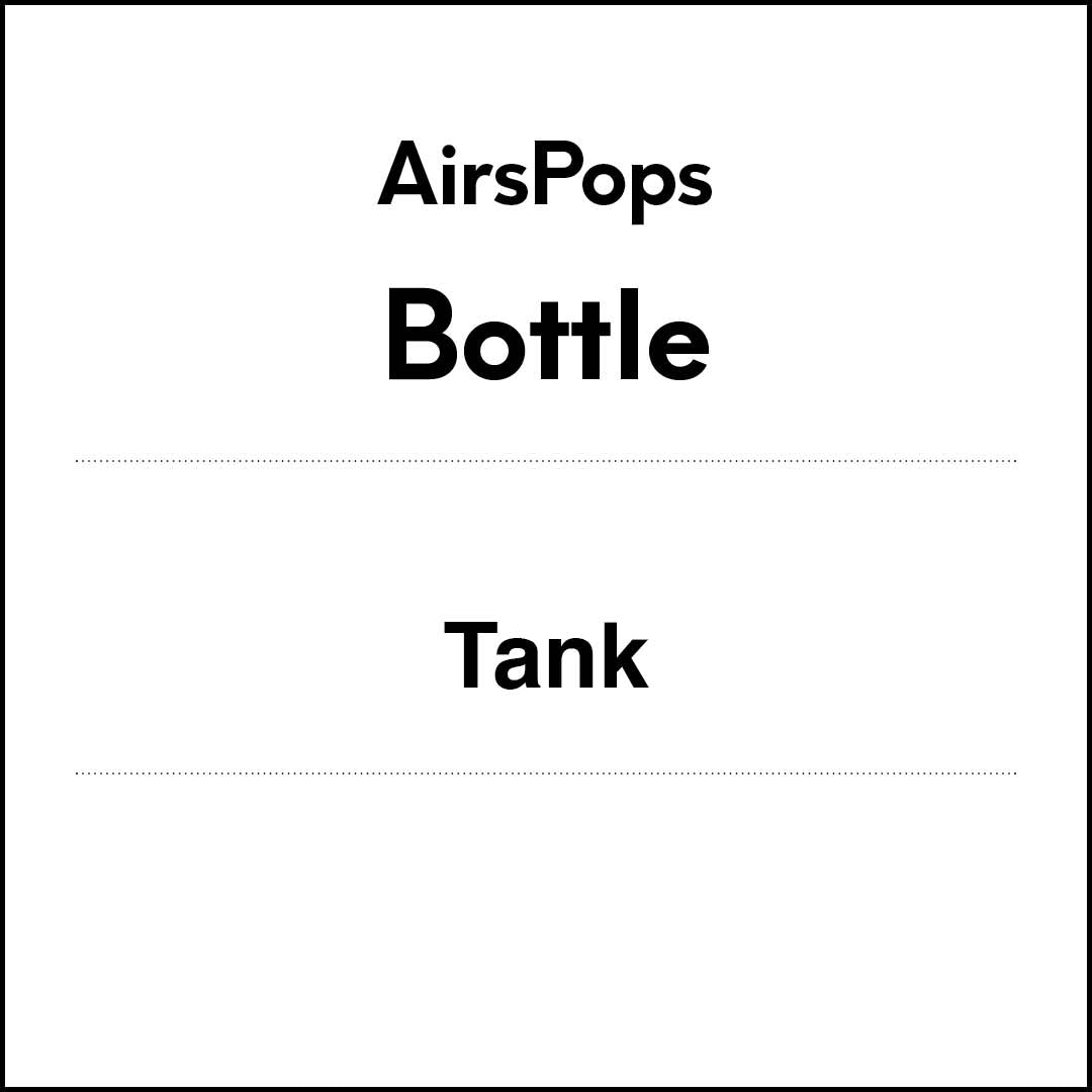 Tank for bottle - by AIRSCREAM AirsPops